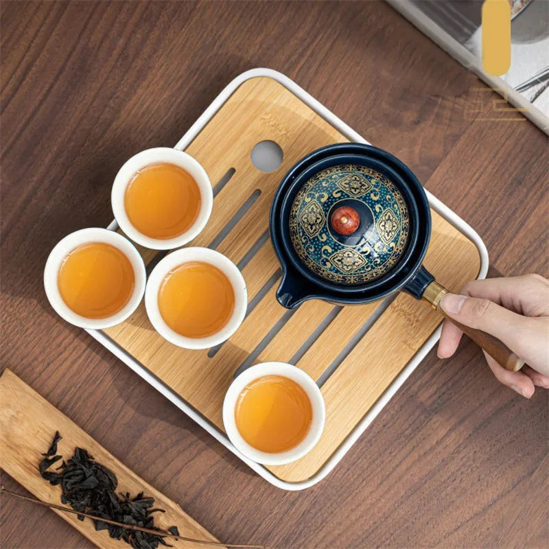 Portable 360° Rotating Ceramic Tea Maker