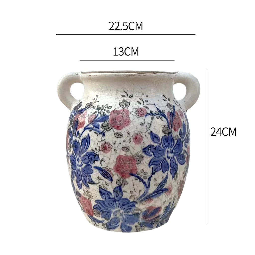 Eclectic Fusion Handmade Ceramic Vase – Medieval & Oriental Blend