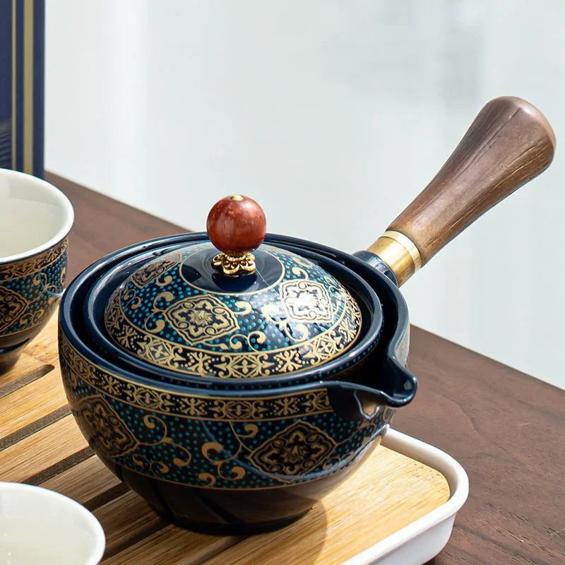 Portable 360° Rotating Ceramic Tea Maker