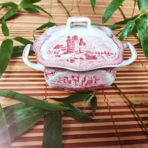 "Palace Blue Castle" American Classic Painted Tea & Dessert Set