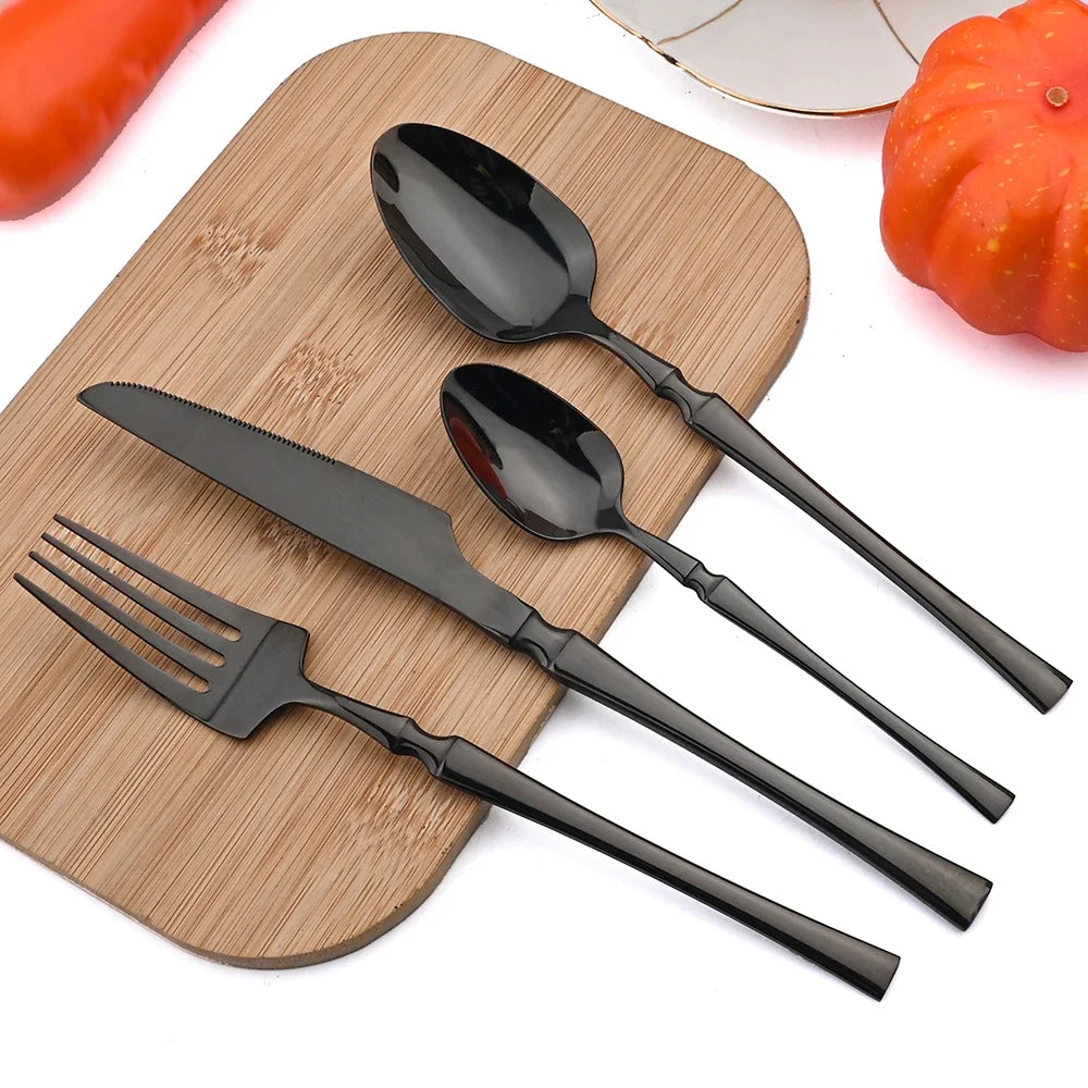 Mirror Gold 24Pcs Cutlery Set.