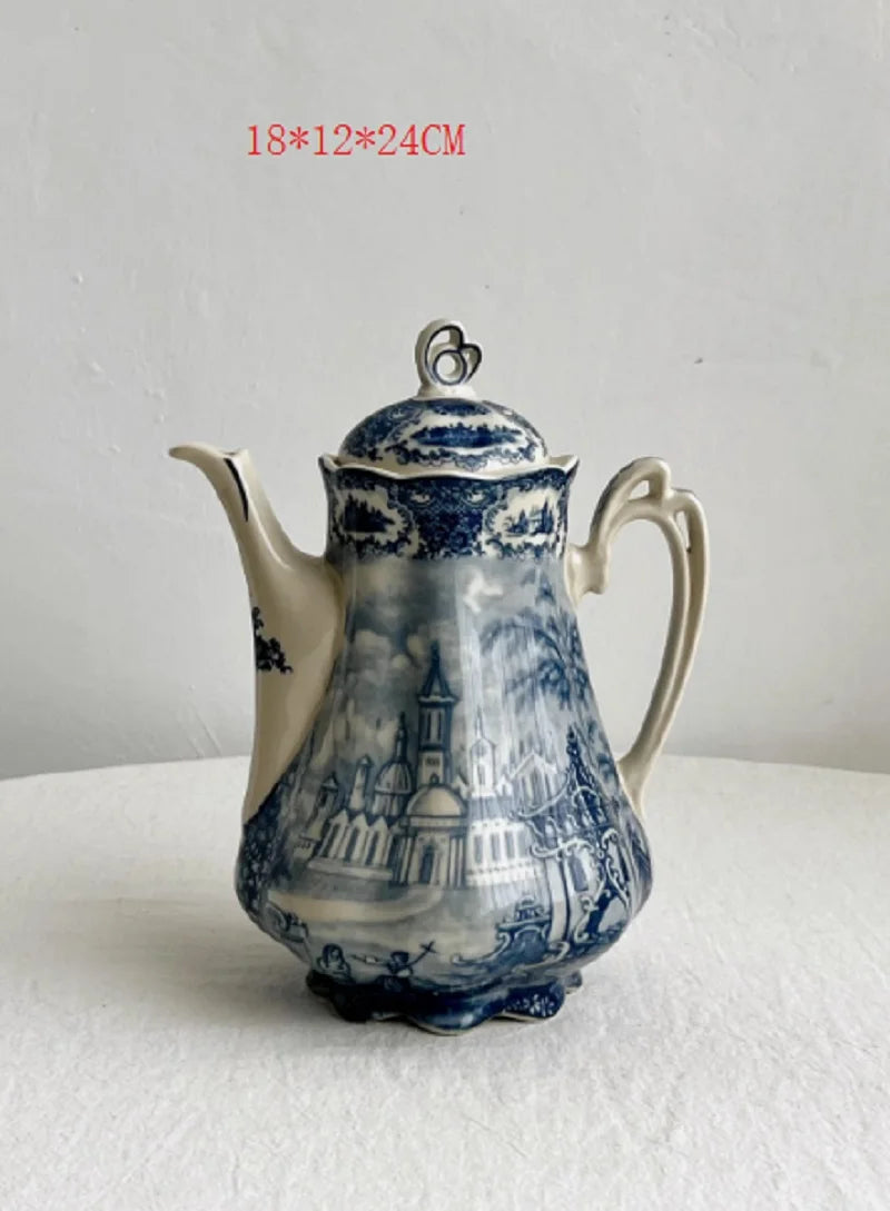 European Masterpiece "Blue Series" Rare Glazed Ceramic Collection – Plates, Vases & Pots