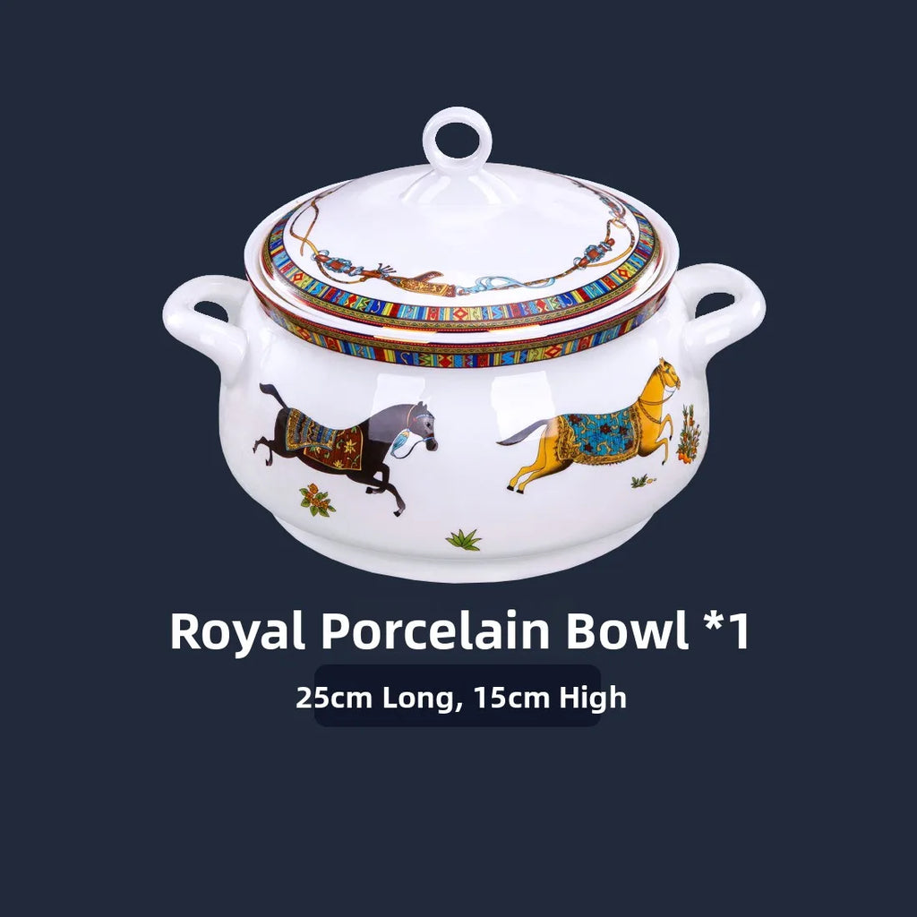 Imperial Gold Rim Bone China Collection – Build Your Own Dinner Set