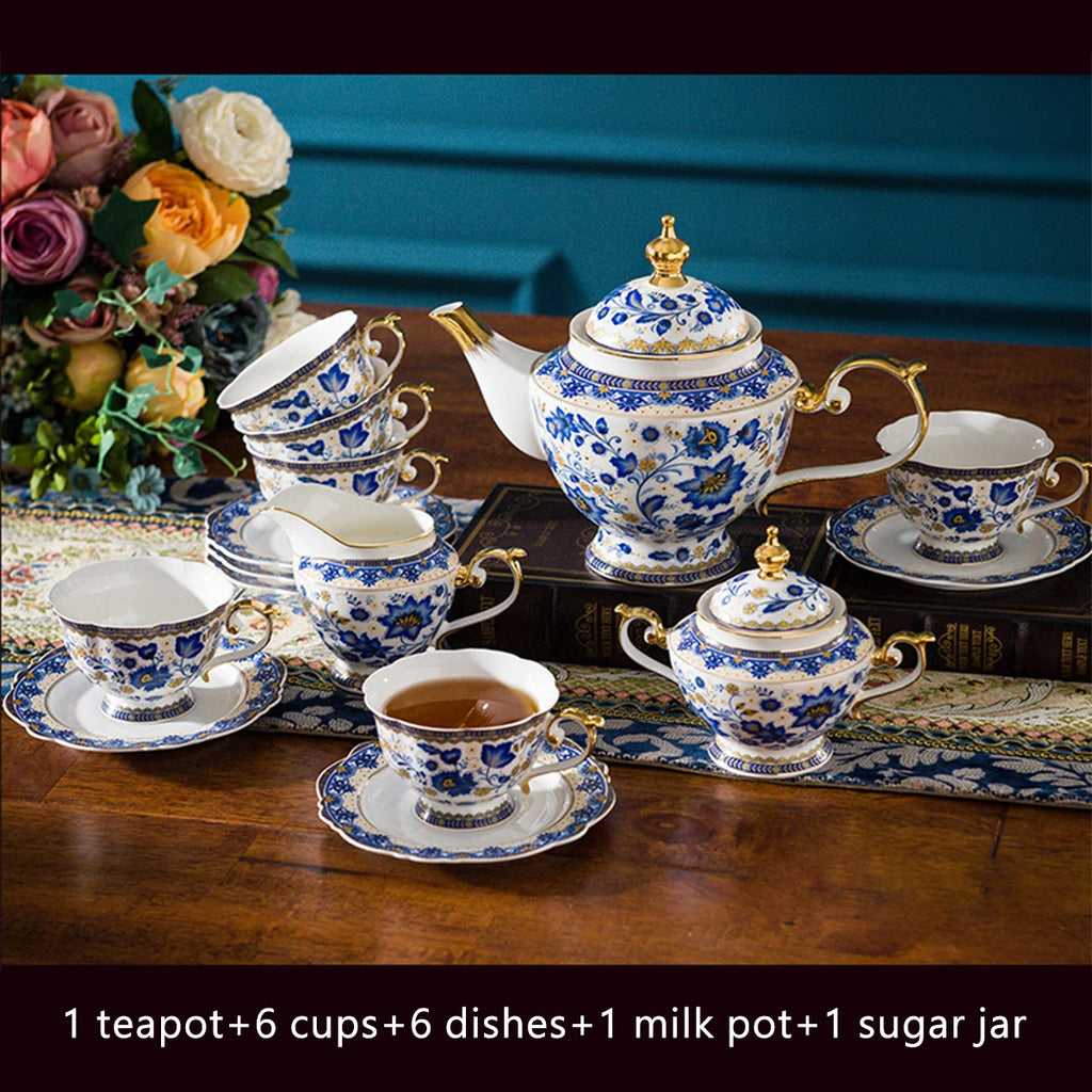 Royal Blue & White Tea Set.