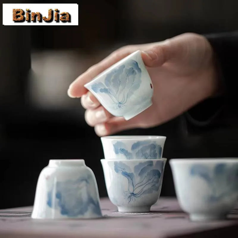 Master Cup Set – Chinese Traditional Cabbage Art (2 Pieces)
