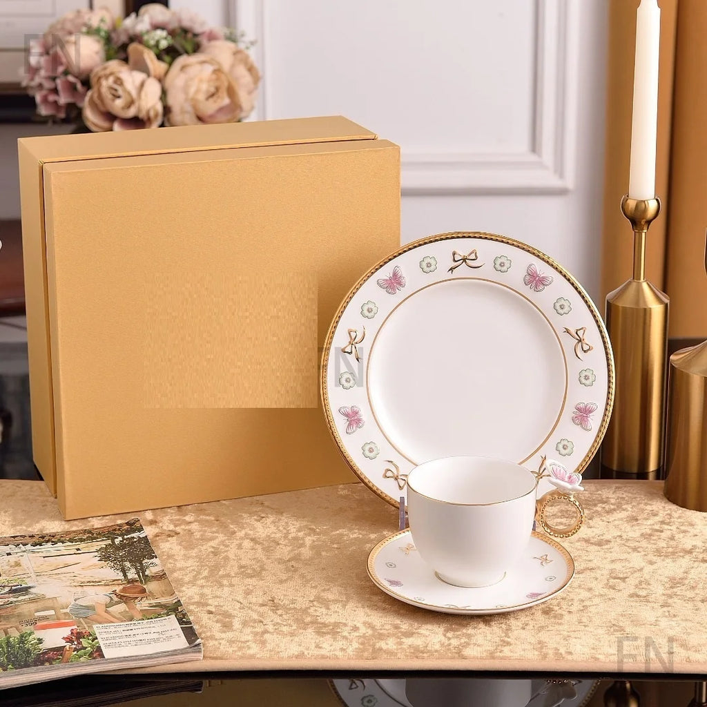 Enchanted Garden Butterfly & Flower High-End Tableware Collection