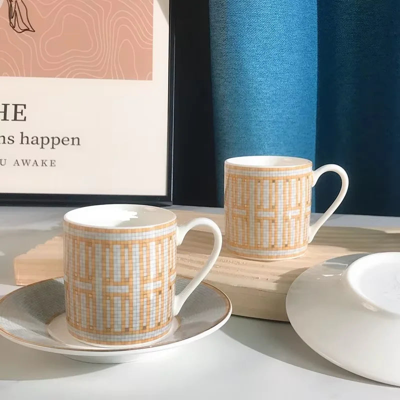 Modern Ceramic Drinking Cup Set – 12Pcs Novelty Gift Box