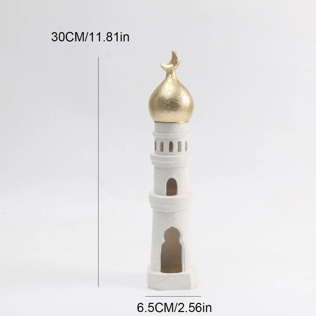 Islamic Kaaba & Mosque Replica – Desktop Decor & Candlestick