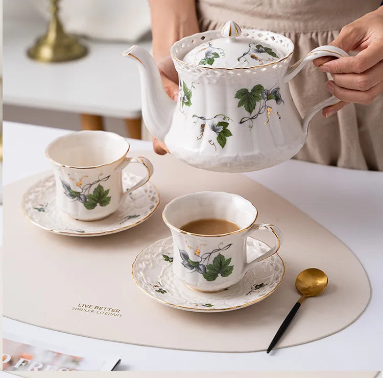 Retro Ceramic Tea & Coffee Set (Couple Gift)