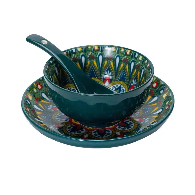 Creative Modern Ceramic Tableware Collection – Handle Bowls & Steak Plates