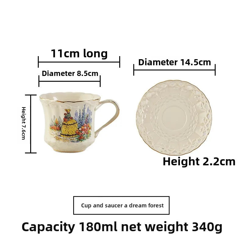 Retro Ceramic Tea & Coffee Set (Couple Gift)