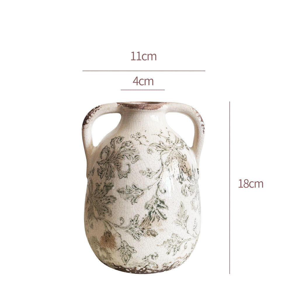 Eclectic Fusion Handmade Ceramic Vase – Medieval & Oriental Blend