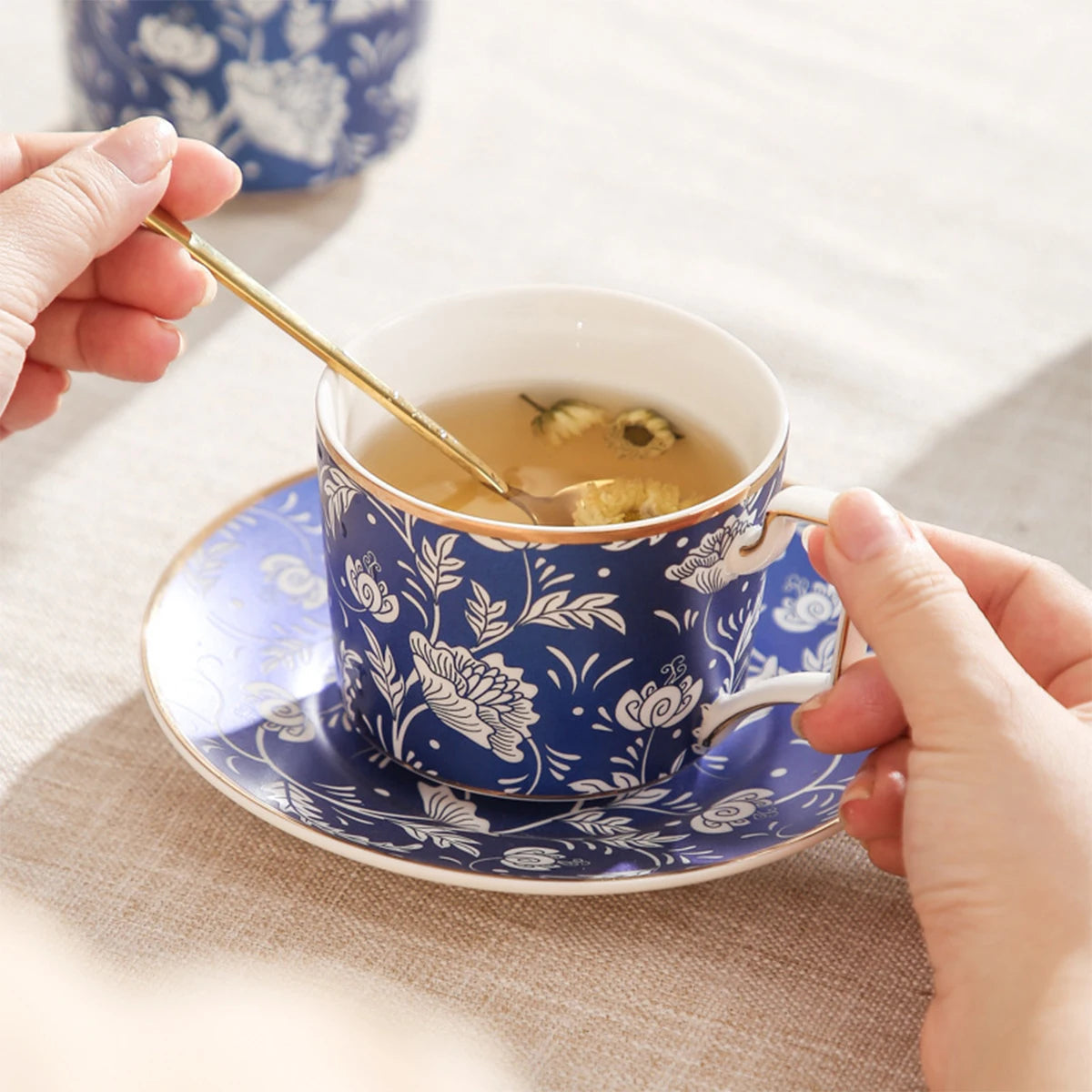 Royal Blue Tea Set.