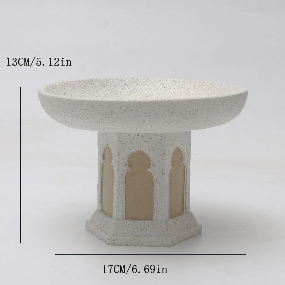 Artistic Resin Figurine with Flower Basket