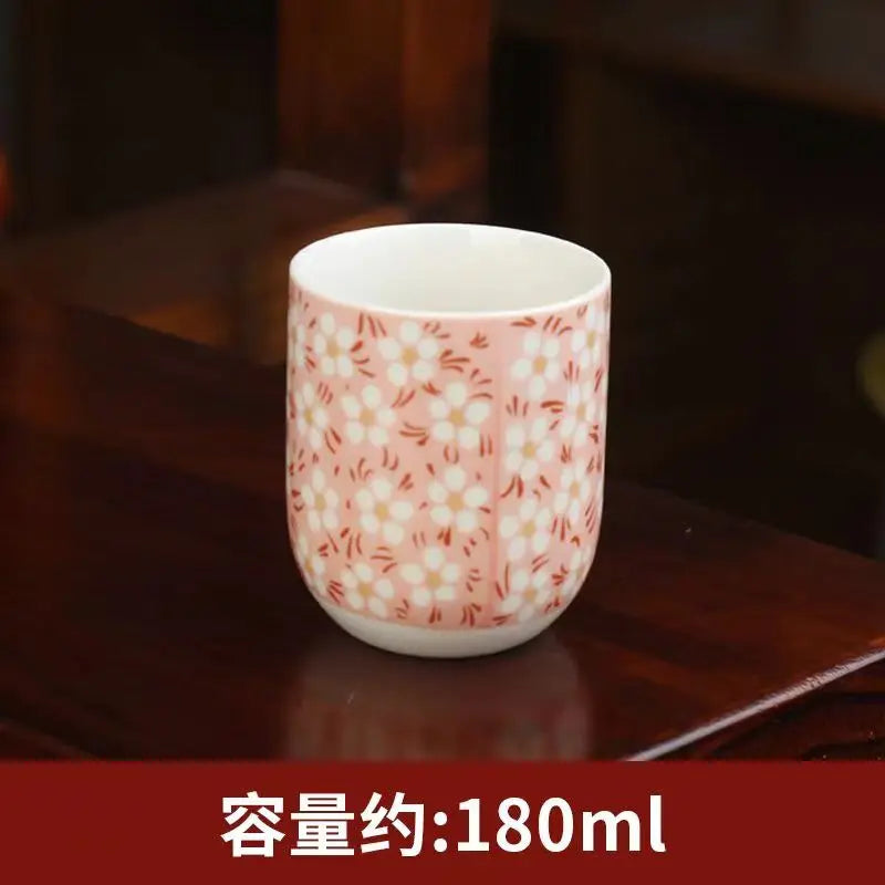 Japanese-Style Hand-Painted Ceramic Tea Set (Under-Glaze)