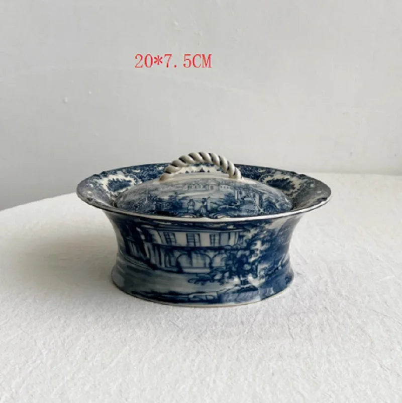 European Masterpiece "Blue Series" Rare Glazed Ceramic Collection – Plates, Vases & Pots