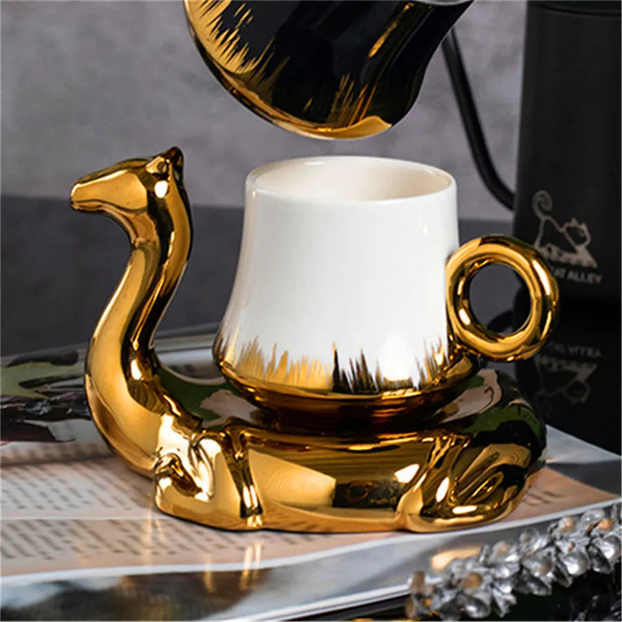 Novelty Camel Mug & Plate Set