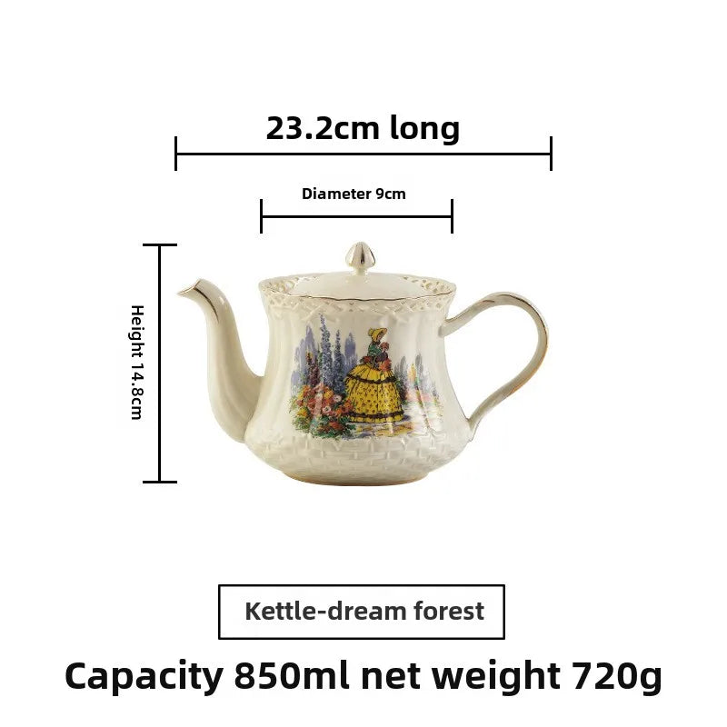 Retro Ceramic Tea & Coffee Set (Couple Gift)