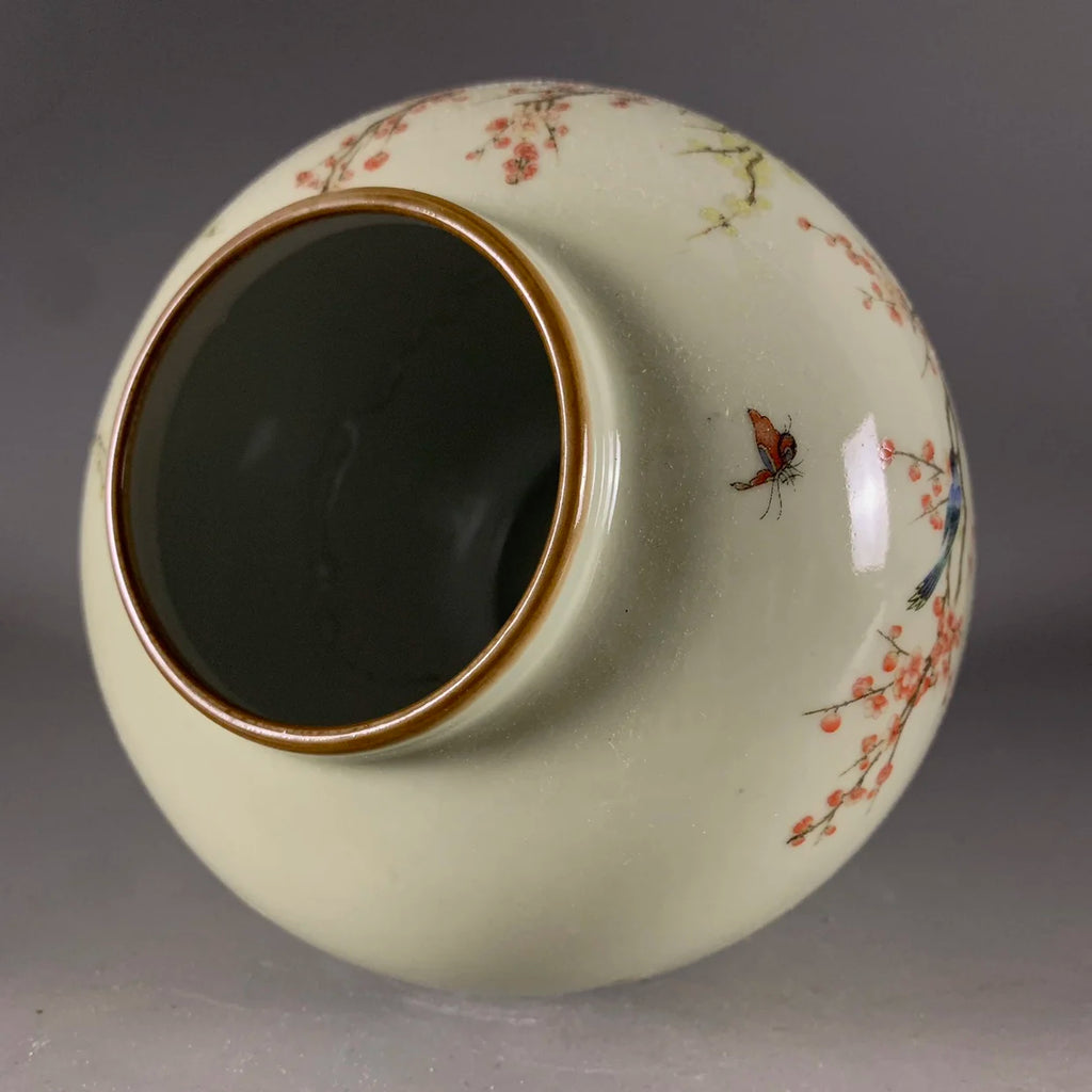 "Twelve Magpies" Antique Style Underglaze Porcelain Vase – Collectible Art