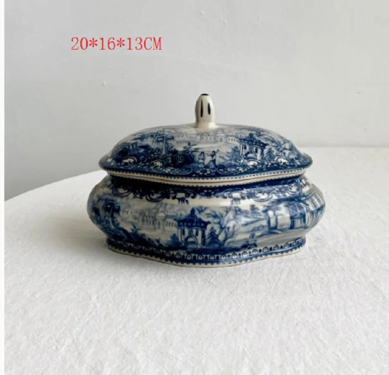 European Masterpiece "Blue Series" Rare Glazed Ceramic Collection – Plates, Vases & Pots
